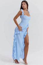 Isabela | Vestido elegante con abertura en la pierna