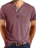 Jacinto | Camiseta elegante de cuello redondo con bolsillo