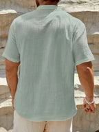 Ramón | Camisa de verano elegante con cuello alto