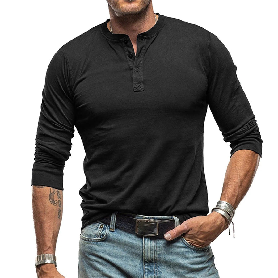 Luis | Camisa vintage de manga larga
