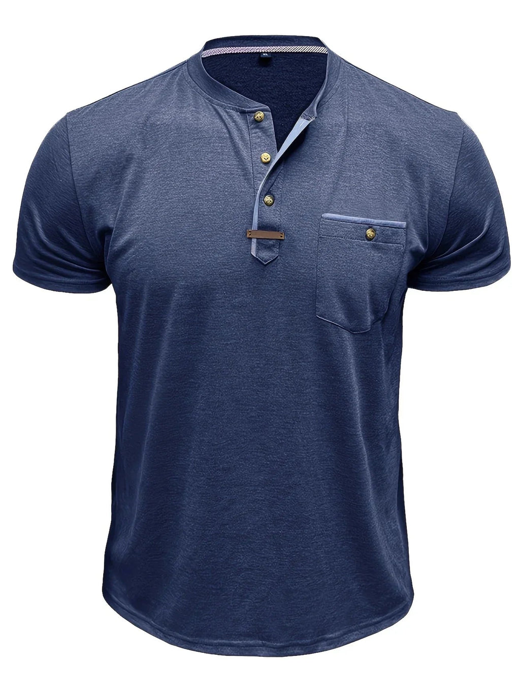 Jacinto | Camiseta elegante de cuello redondo con bolsillo