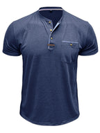 Jacinto | Camiseta elegante de cuello redondo con bolsillo