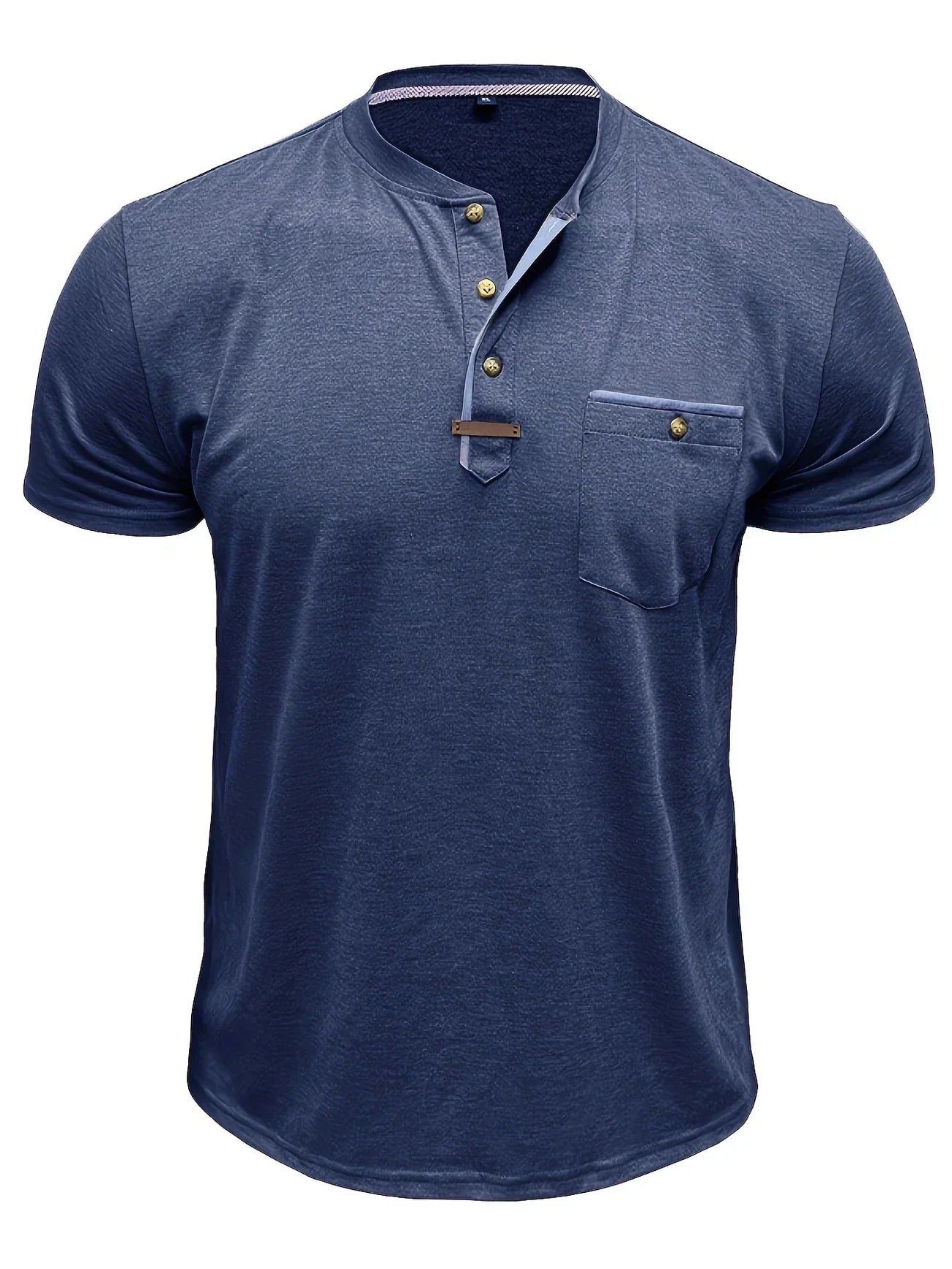Jacinto | Camiseta elegante de cuello redondo con bolsillo