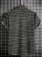 Damián | Camisa elegante de rayas y cuadros