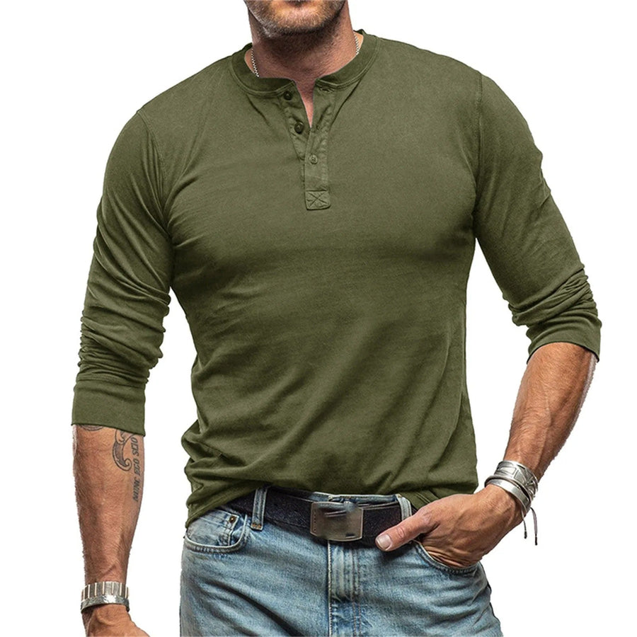 Luis | Camisa vintage de manga larga