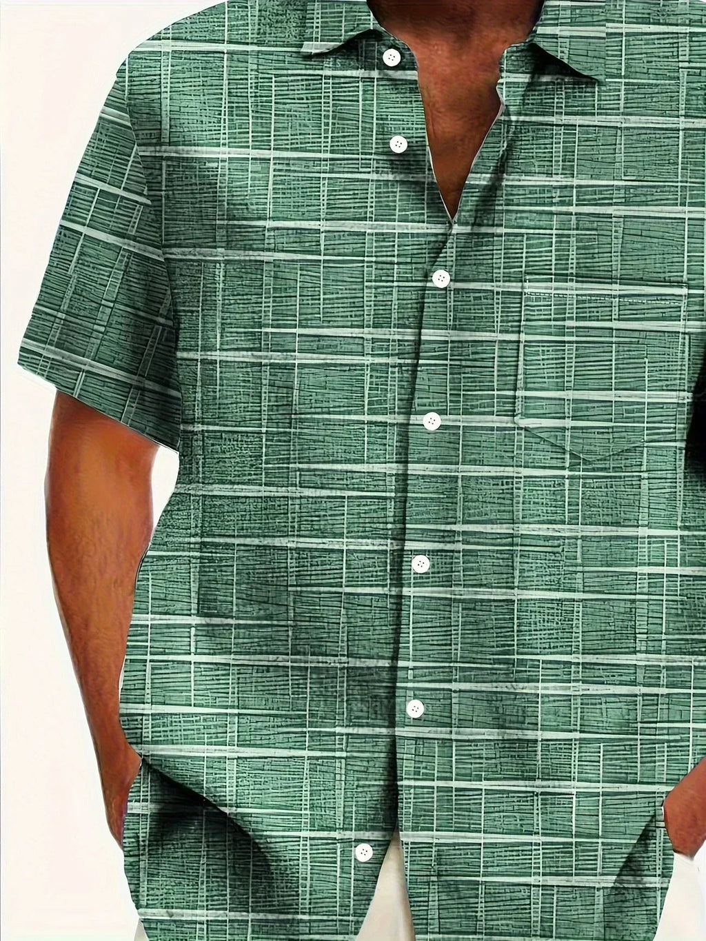 Damián | Camisa elegante de rayas y cuadros