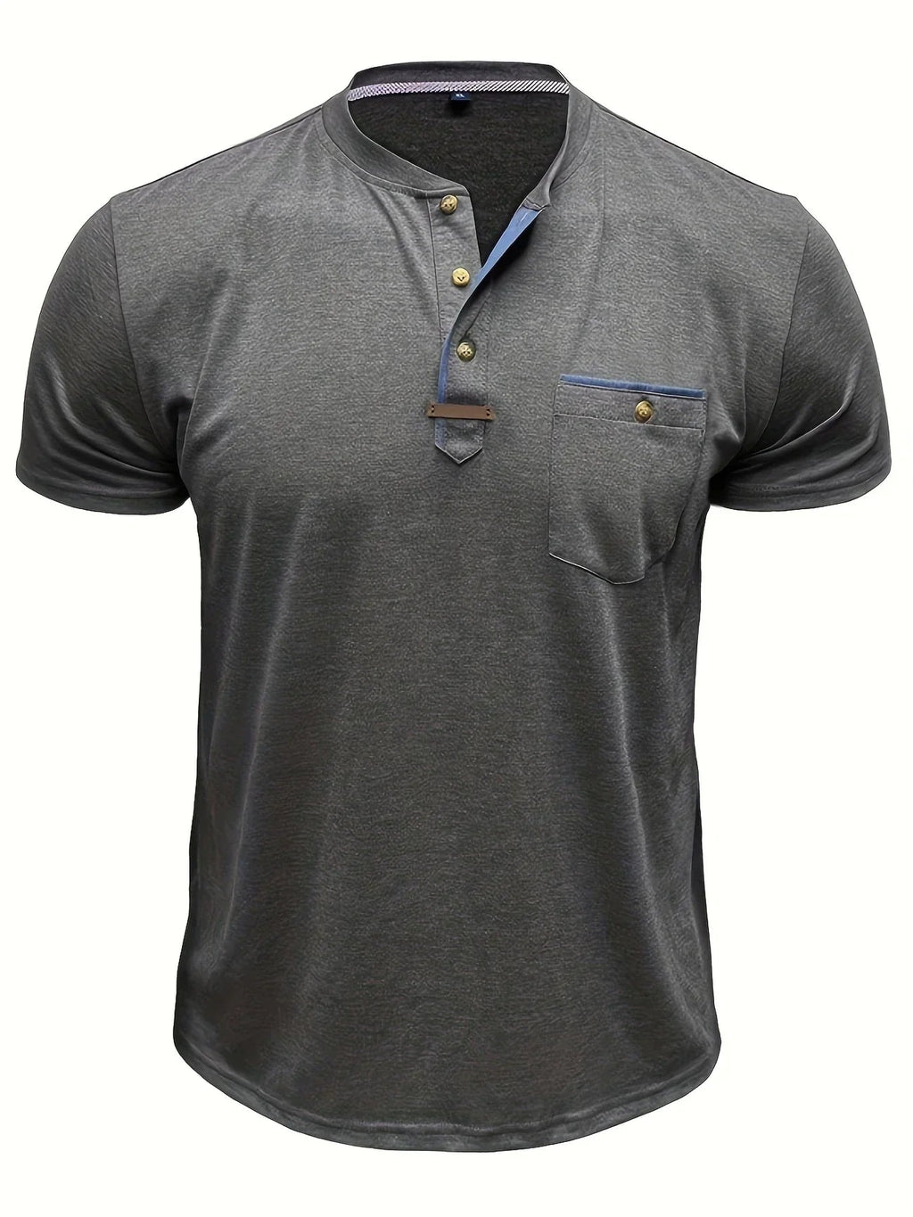 Jacinto | Camiseta elegante de cuello redondo con bolsillo