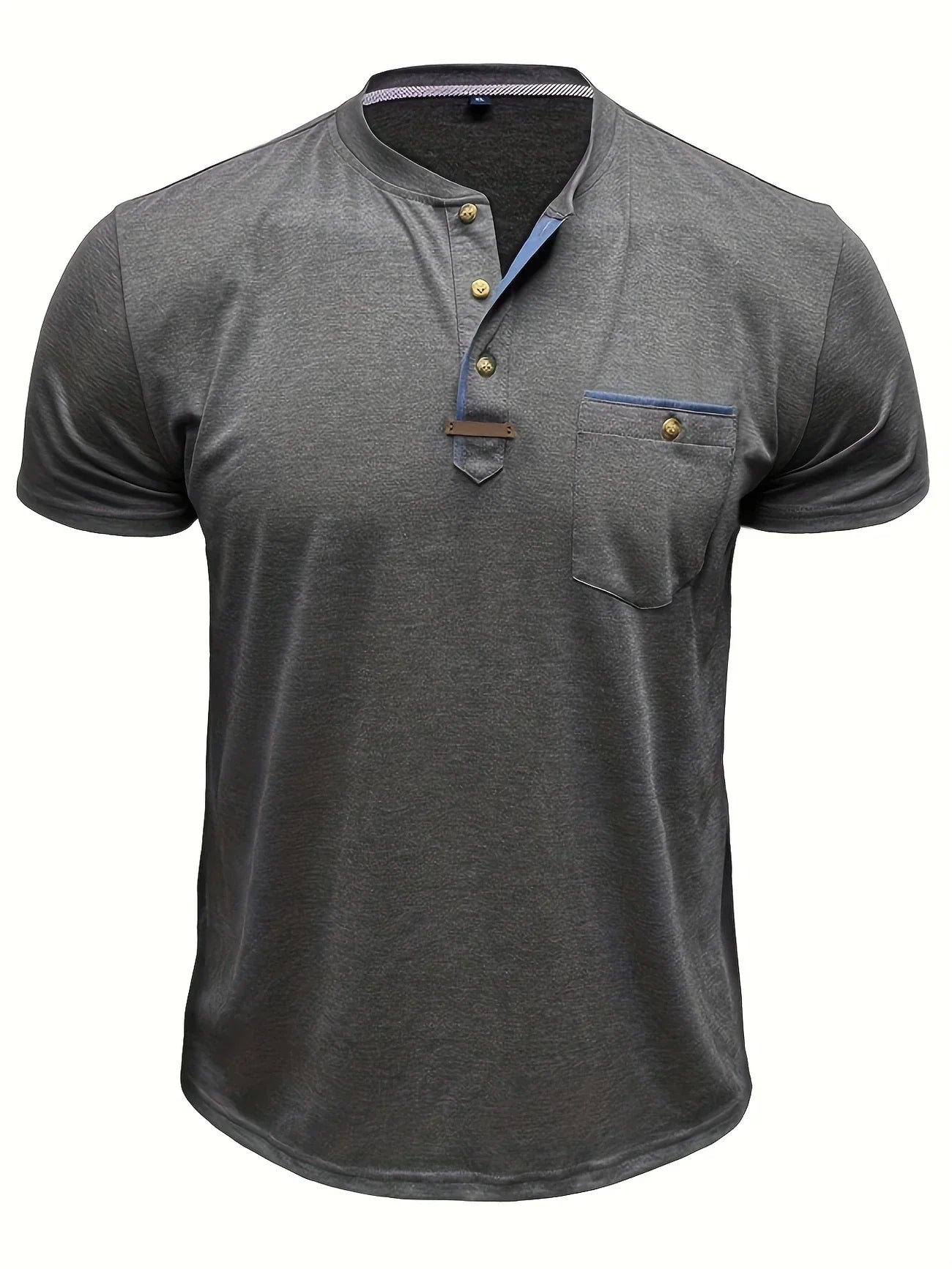 Jacinto | Camiseta elegante de cuello redondo con bolsillo