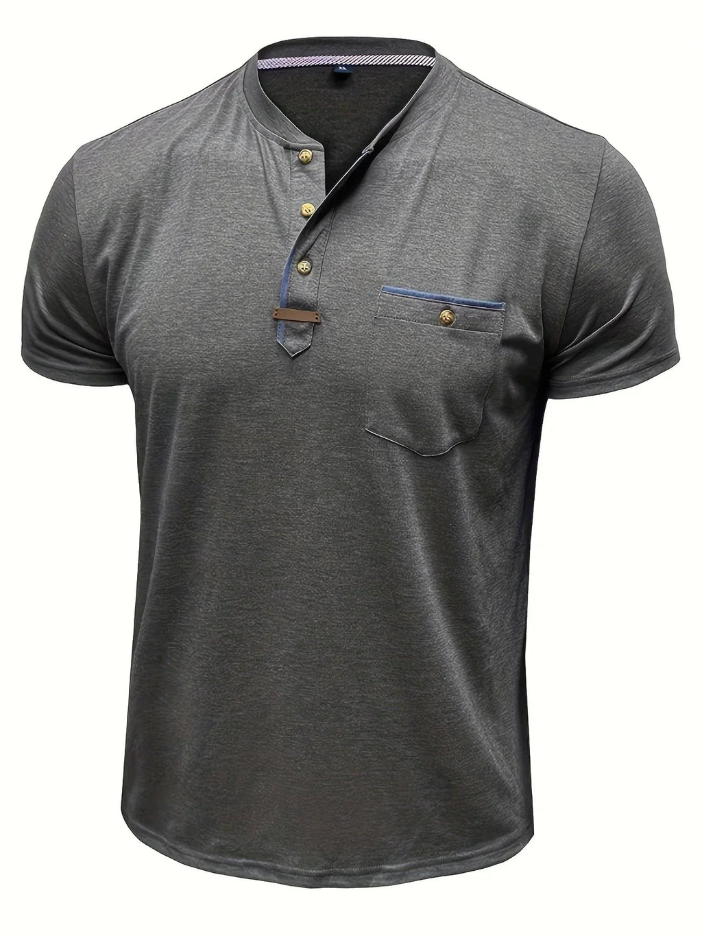 Jacinto | Camiseta elegante de cuello redondo con bolsillo