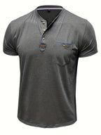 Jacinto | Camiseta elegante de cuello redondo con bolsillo