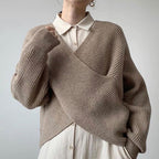 Laia | Pullover de punto cruzado chic