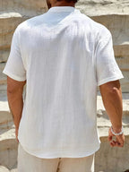 Ramón | Camisa de verano elegante con cuello alto