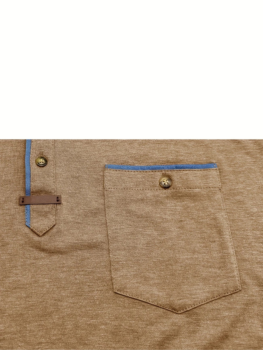 Jacinto | Camiseta elegante de cuello redondo con bolsillo