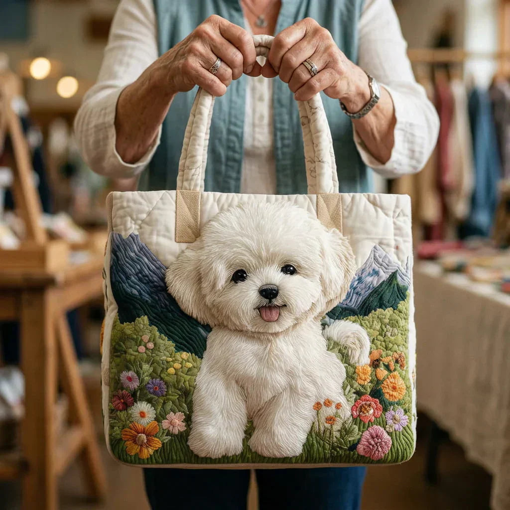 Bolso acolchado artesanal - Perro Encantado