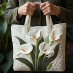 Bolso acolchado artesanal - Aromas Blancos