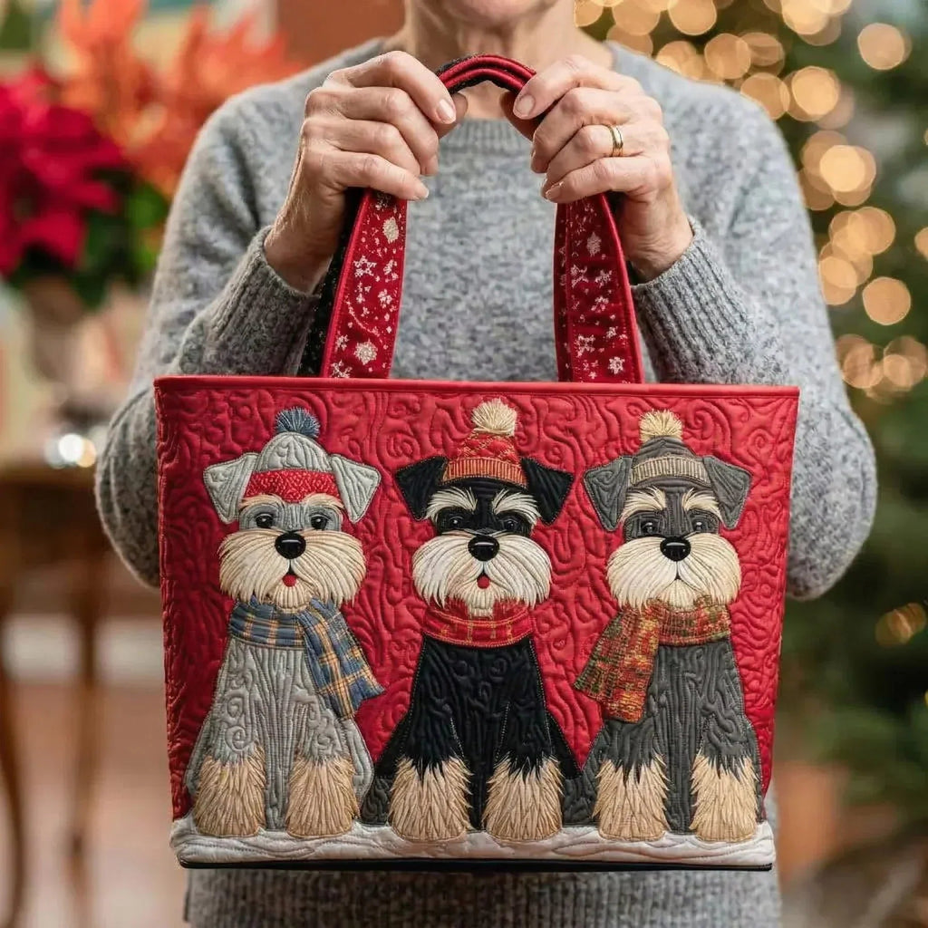 Bolso artesanal - Trío de Schnauzers