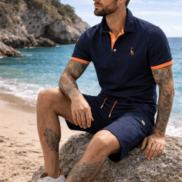 Txema | Pantalones cortos de algodón con bolsillos con cremallera
