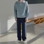 Alejandro | Jersey Azure con cremallera