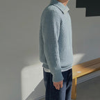 Alejandro | Jersey Azure con cremallera