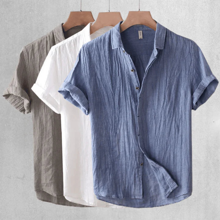 Hilario | Camisa elegante de manga corta con botones