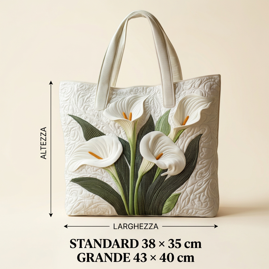 Belén | Bolso tote de calas blancas