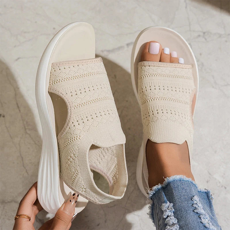 Serena | Sandalias de mujer con plataforma de material transpirable