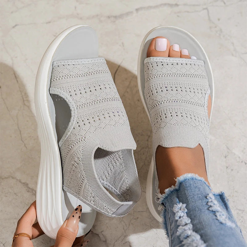 Serena | Sandalias de mujer con plataforma de material transpirable