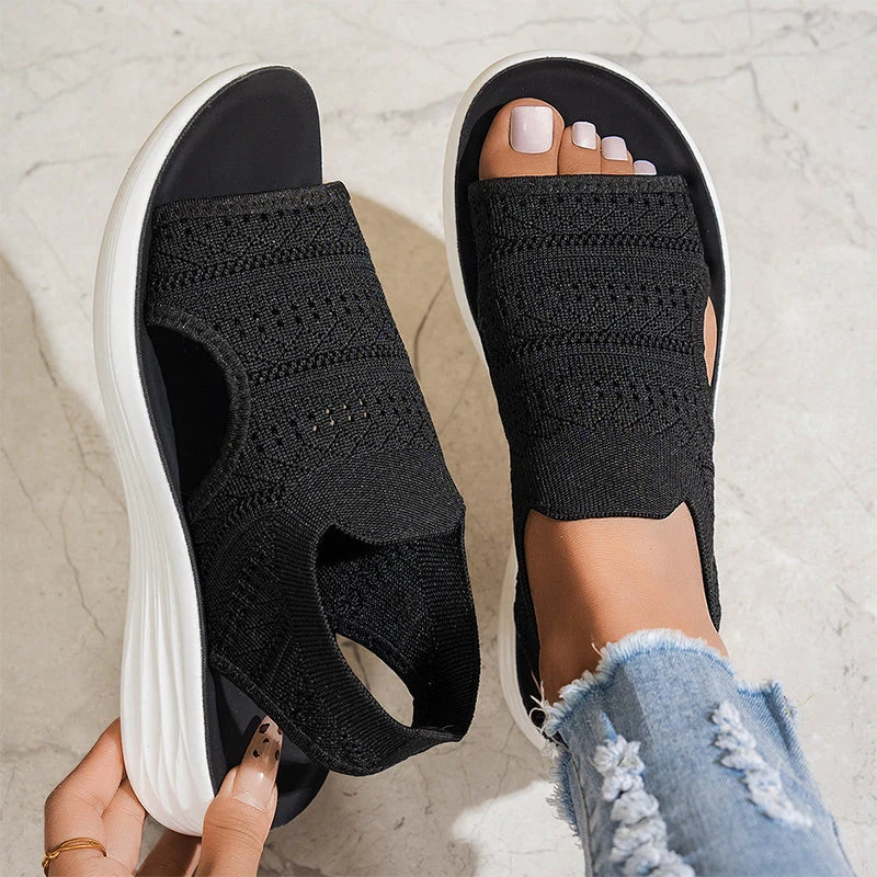 Serena | Sandalias de mujer con plataforma de material transpirable