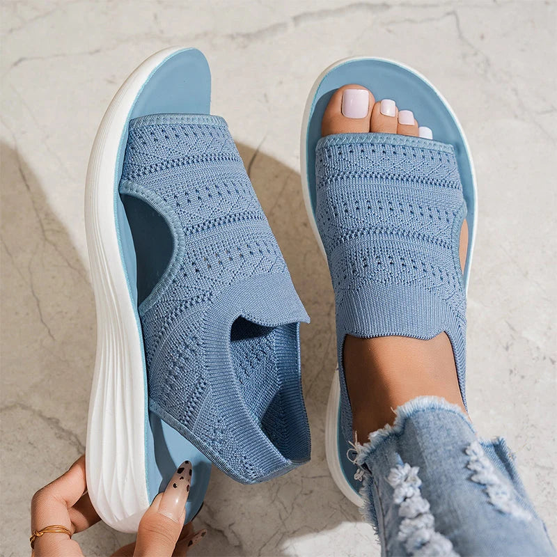Serena | Sandalias de mujer con plataforma de material transpirable