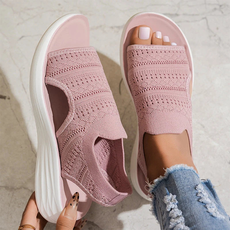 Serena | Sandalias de mujer con plataforma de material transpirable